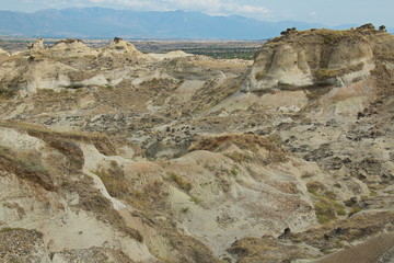Landscape in the Tatacoa desert in Colombia