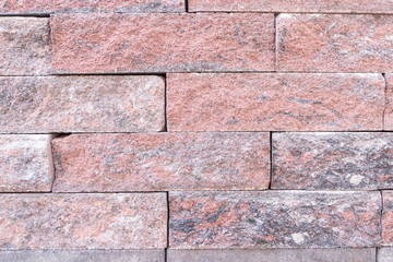 Brick wall of red brick. Creative vintage background.