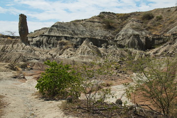 Fototapeta premium Landscape in the Tatacoa desert part Los Hoyos in Colombia