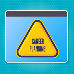 Obraz premium Handwriting text writing Career Planning. Conceptual photo Professional Development Educational Strategy Job Growth