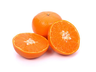 Tangerine isolated on white background