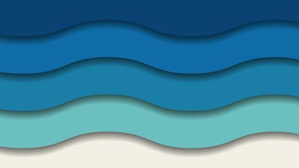 Layers beach abstract vector background