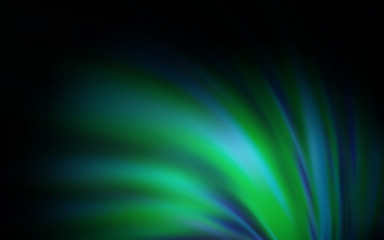 Dark BLUE vector blurred shine abstract template.
