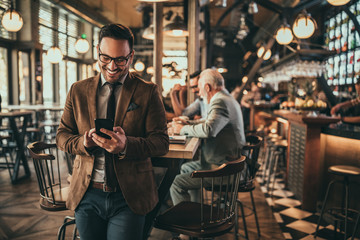 Texting a client with the latest updates