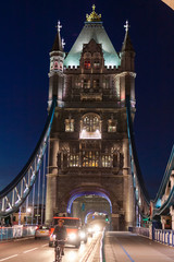 London Bridge in London, UK during the late evening 