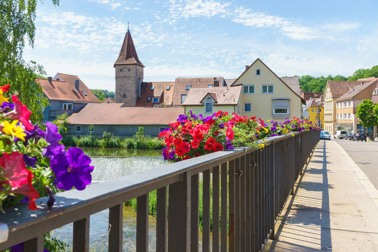 Br&uuml;cke &uuml;ber die Tauber in Creglingen