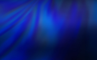 Dark BLUE vector blurred shine abstract template.