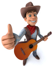 Fun Cowboy - 3D Illustration