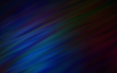 Dark BLUE vector template with space stars.