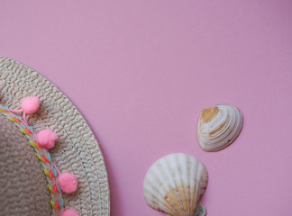 hat lying in the background .