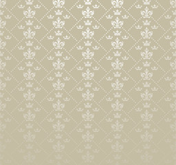 Background pattern in vintage style on silver background, vector image
