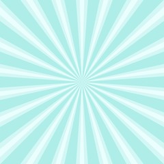 Sunlight retro faded background. blue color burst background.