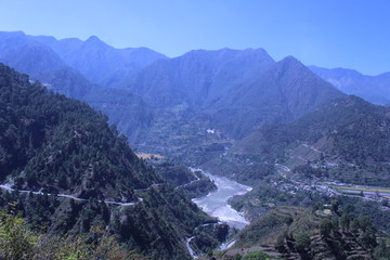 Valley in Himalaya 
