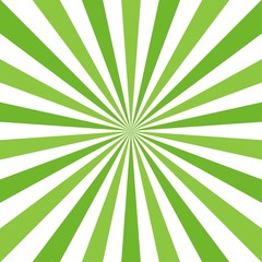 Sunlight abstract background. Green color burst background.