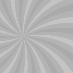 Sunlight spiral background. grey color burst background. Fantasy Vector illustration.