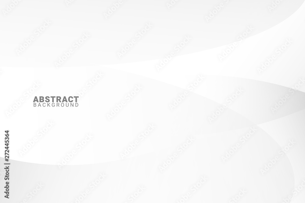Aufkleber abstract white and grey background with smooth lines.