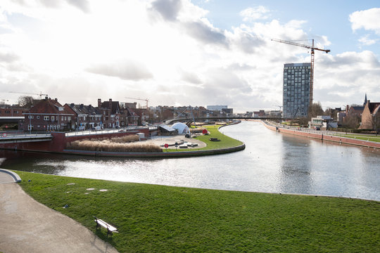 Buda Beach near Leie, Kortrijk