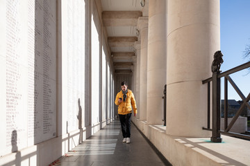 A wall of names of soldiers missing from the First World 