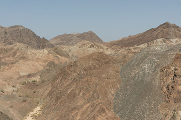 View of Shumayliyyah mountain near Al Rafisah Dam