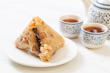 Zongzi or Traditional Chinese Sticky Rice Dumplings