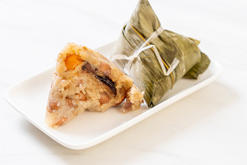 Zongzi or Traditional Chinese Sticky Rice Dumplings