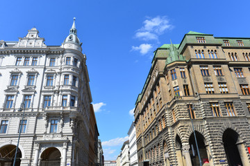 Obraz premium Ehem. Palais Obentraut und MUSA Museum Wien