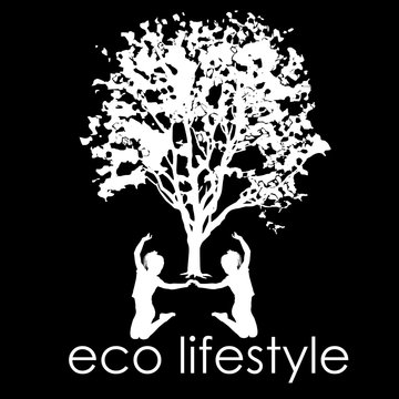 Silhouette of children under an elm tree with leaves in the summer, Eco Lifestile