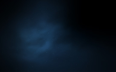 Dark BLUE vector template with space stars.