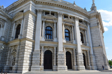Wien - Burgtheater, Seitenansicht