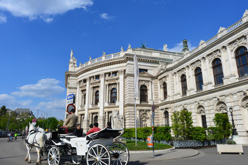 Wien - Burgtheater, Seitenansicht