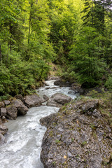 Bürser Schlucht, Vorarlberg, Austria - the most beautiful landscapes in the Alps with an almost...