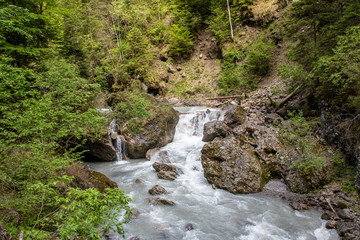 Bürser Schlucht, Vorarlberg, Austria - the most beautiful landscapes in the Alps with an almost...