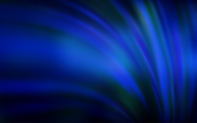 Dark BLUE vector blurred shine abstract template.