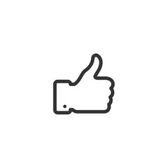 like icon vector. Thumbs up icons. social media symbol. Like icon. Thumbs up