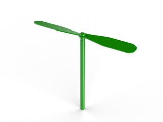 Blank Promotional Spinning Dragonfly For Branding And mock up. 3d render illustration.