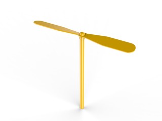 Blank Promotional Spinning Dragonfly For Branding And mock up. 3d render illustration.