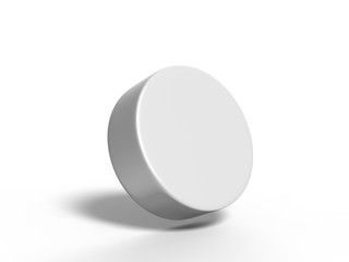 Blank Promotional Shape Stress Ball for branding. 3d render illustration.