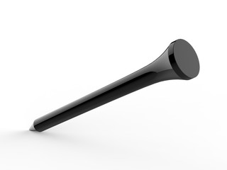 Blank Promotional Plastic Golf Bulk Tee for branding. 3d render illustration.