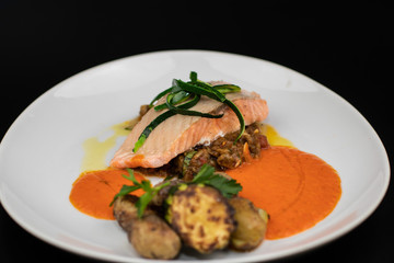 Plat Saumon pomme de terre