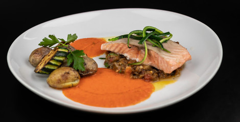 Plat Saumon pomme de terre