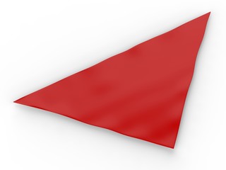 Obraz premium Blank headband or bandana for branding mockup. 3d render illustration.