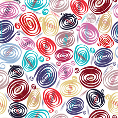 Colorful simple flowing swirls