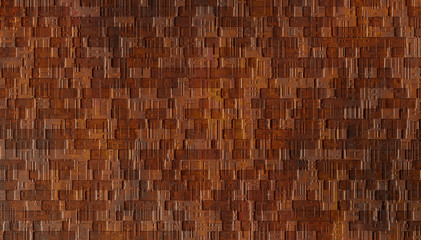 structured futuristic rusty metal wall