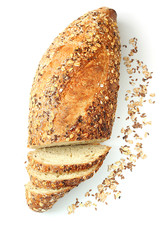 Whole wheat bread with seeds 