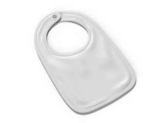 Obraz premium Blank Baby Bib for branding and mock up, 3d render illustration