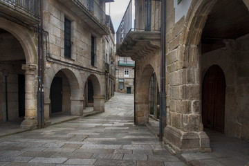 View of the Jewish historic area of Ribadavia in Ourense, Galicia