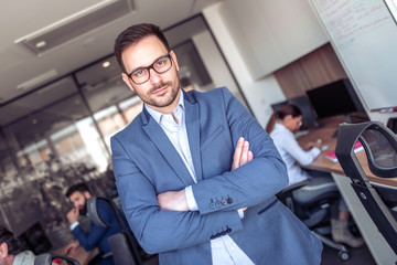 Businessman in modern office