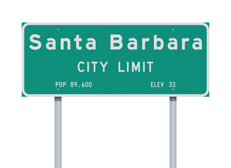 Santa Barbara City Limit road sign
