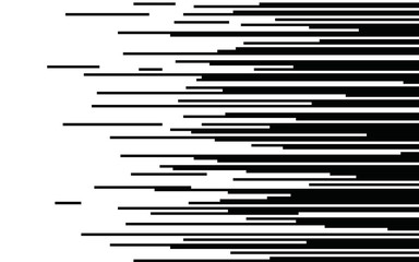 Speed lines Gradient seamless pattern Vector texture Fast effect design Black elements on white background