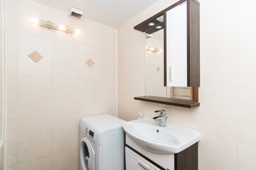 The photo of the light bathroom